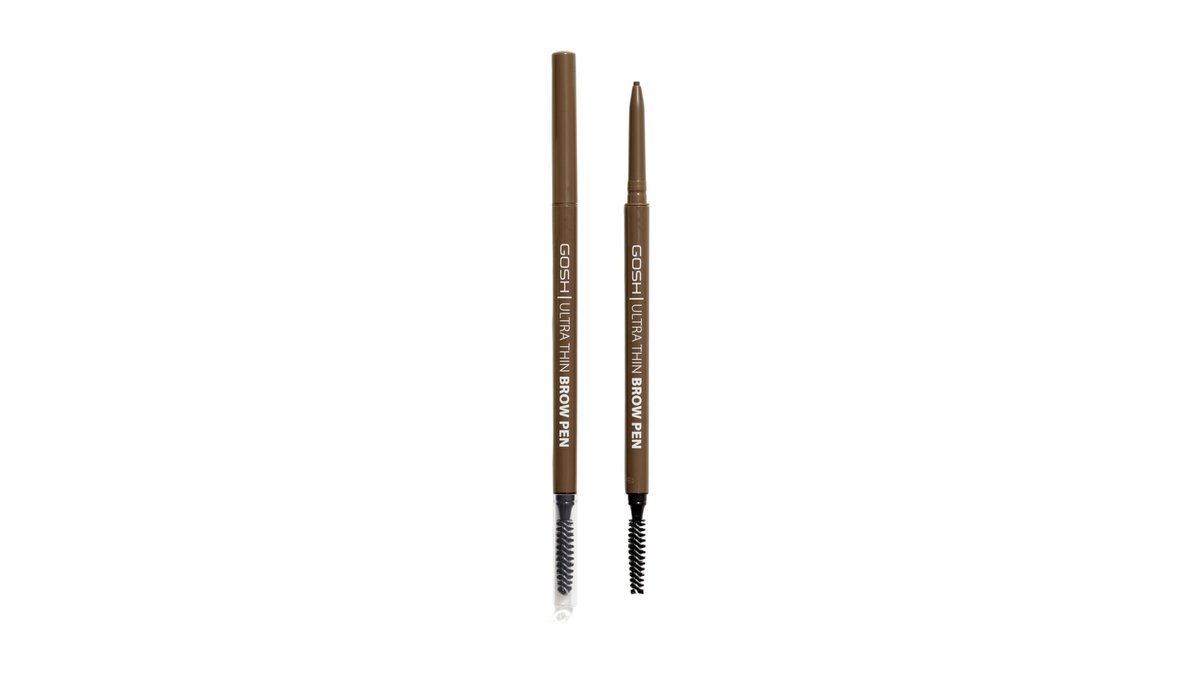 Ultra Thin Brow Pen Greybrown 002, GOSH Copenhagen 1 g