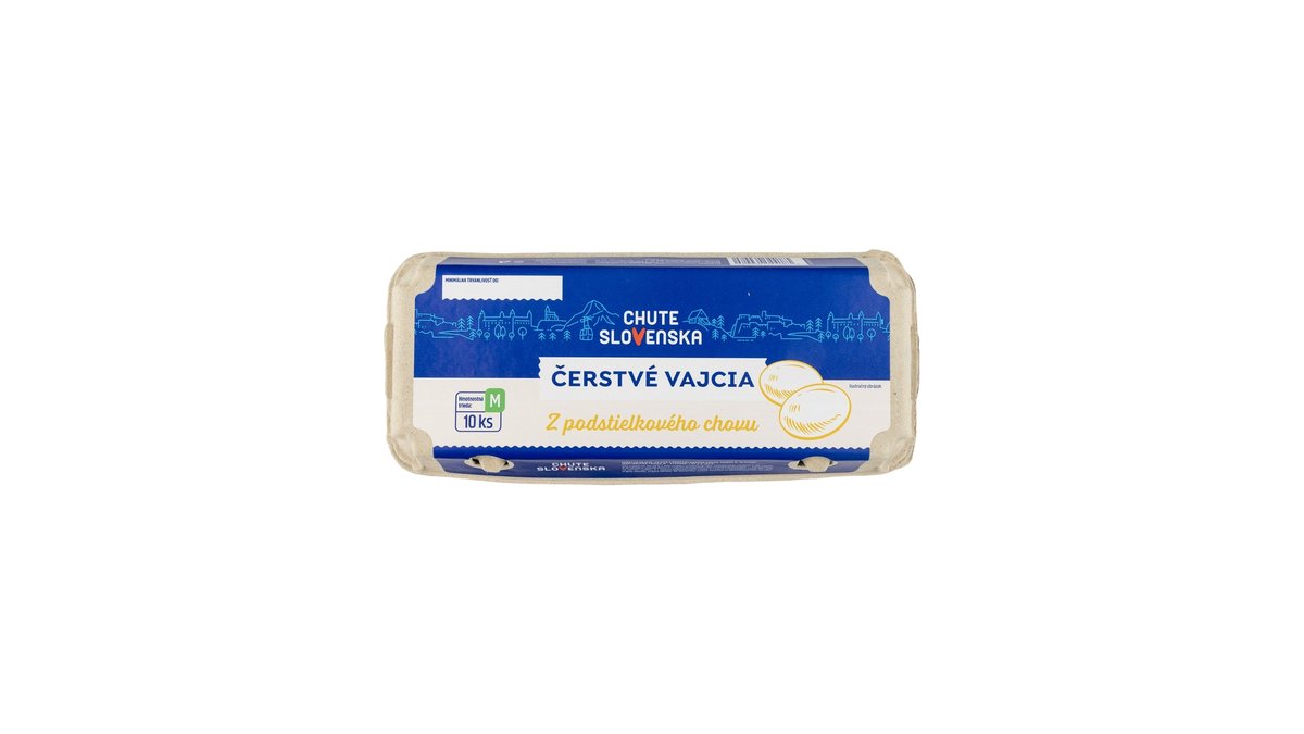CHUTE SLOVENSKA Podstieľkové vajcia M 10ks
