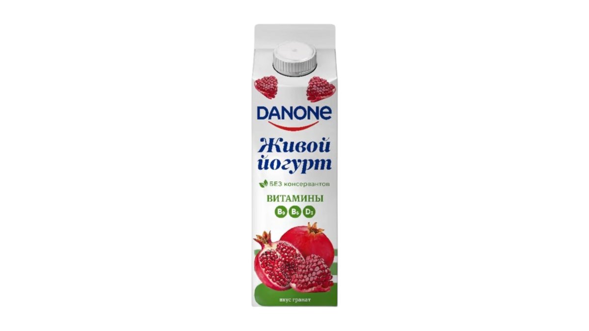 ** Danone Йогурт питьевой Гранат 850г