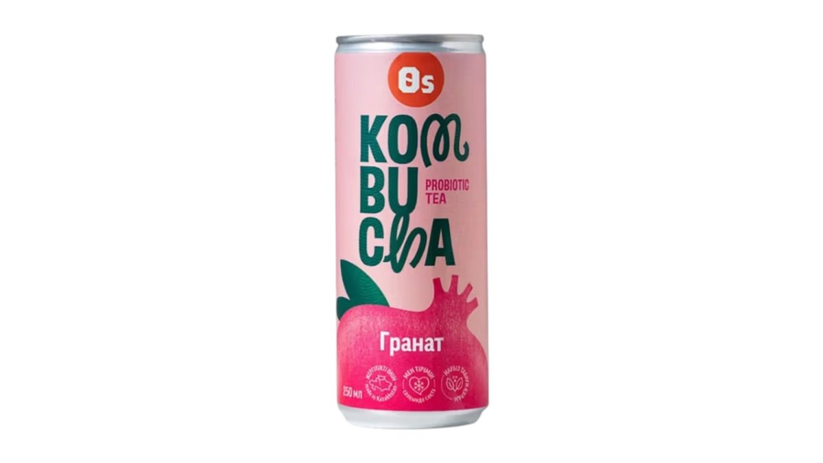 Напиток OS KOMBUCHA Гранат 250мл ж/б