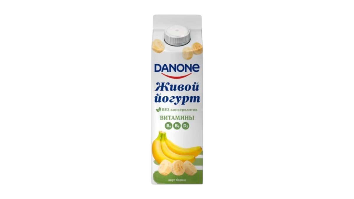 ** Danone Йогурт питьевой Банан 850г