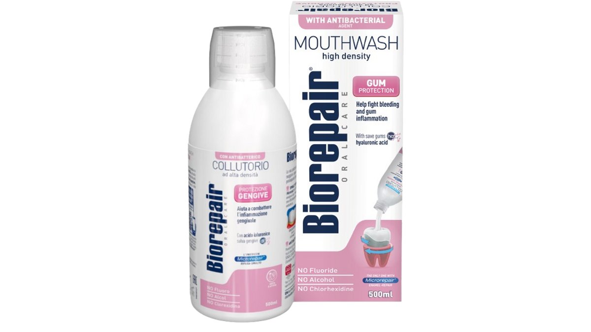 Biorepair Ústní voda pro ochranu dásní antibakteriální 500 ml