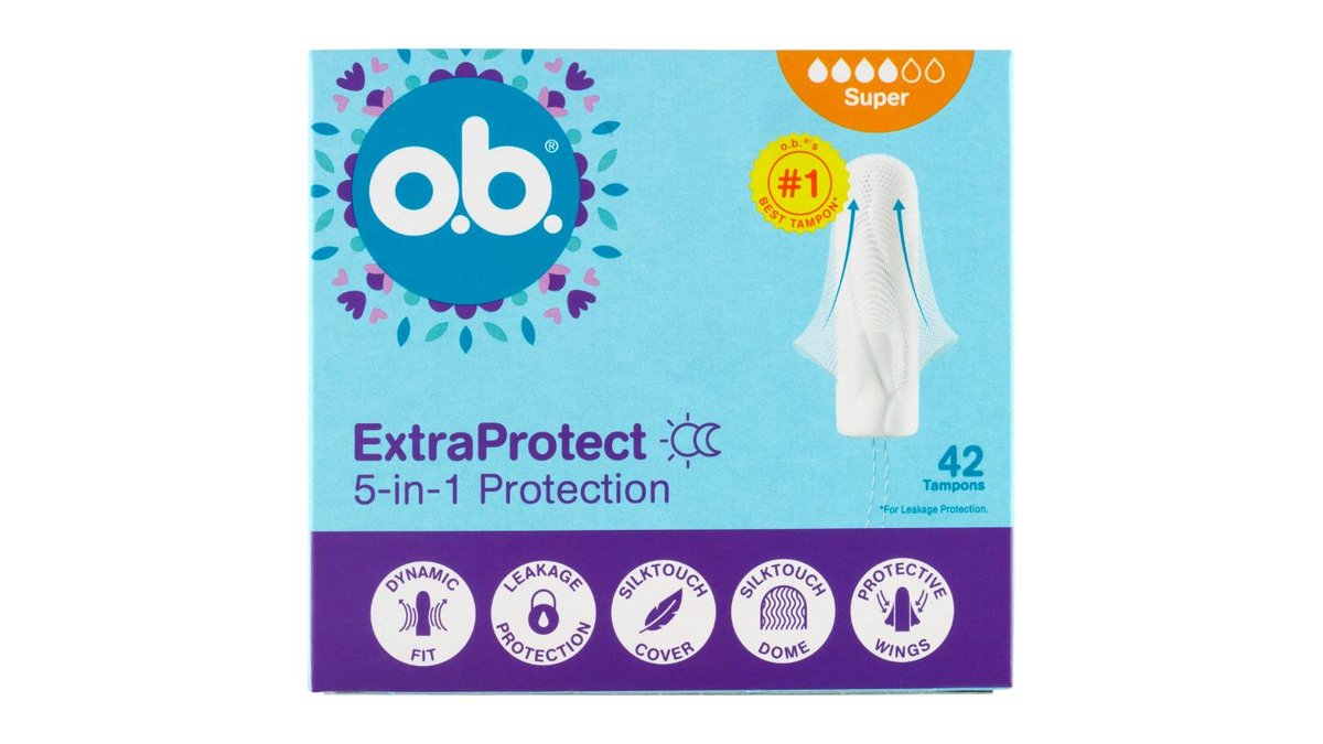 O.B. ExtraProtect Super tampony 42 ks