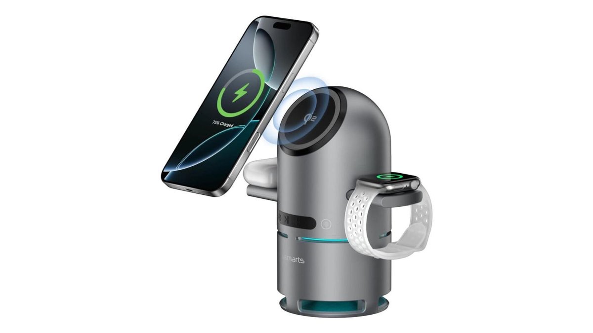 ChargeBot Sound Qi2-ladestation, spacegrey 700 g
