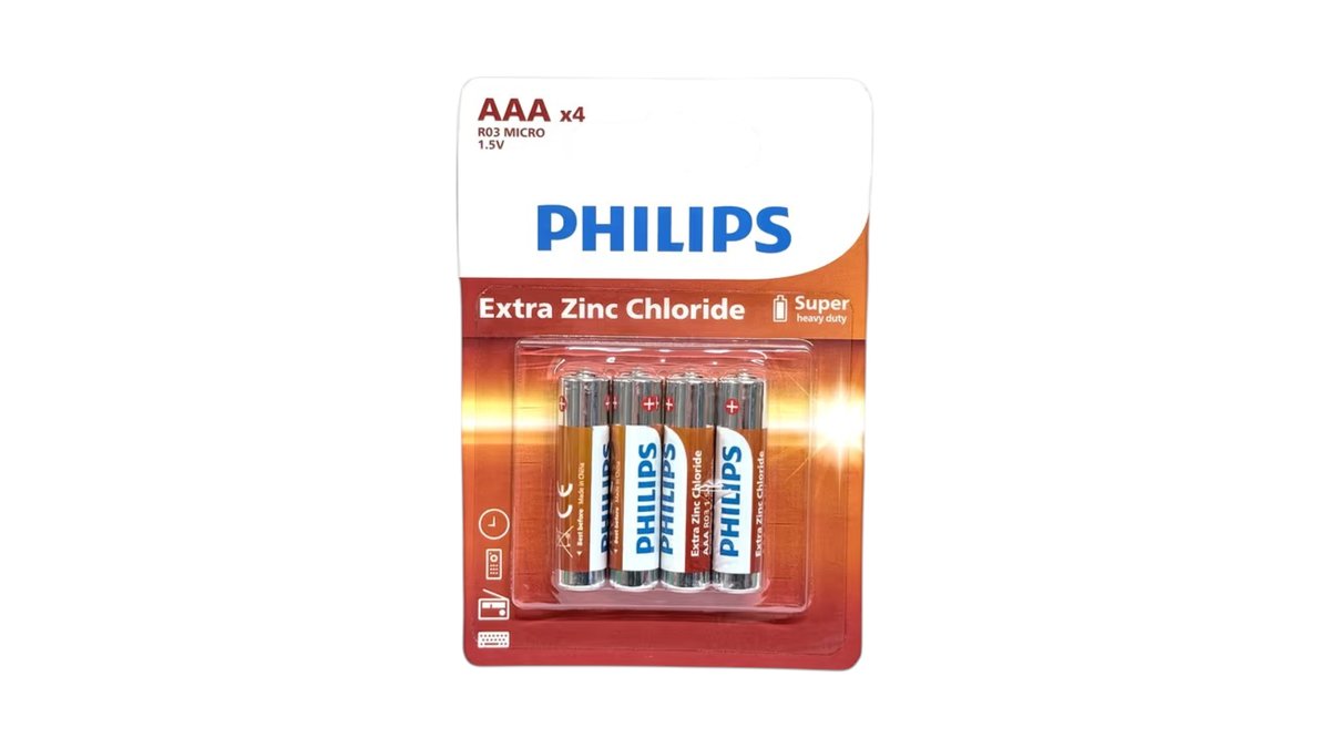 Philips Super(heavy duty)1.5V AAA
