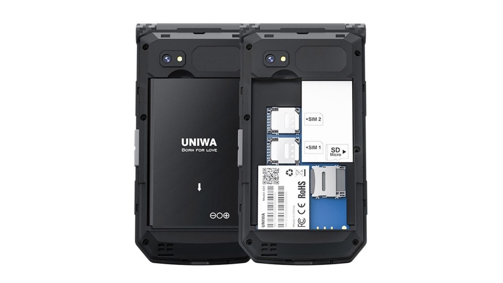 UNIWA X29 2.8 inch Flip Phone Dual Screen Dual SIM Card Standby GSM ...