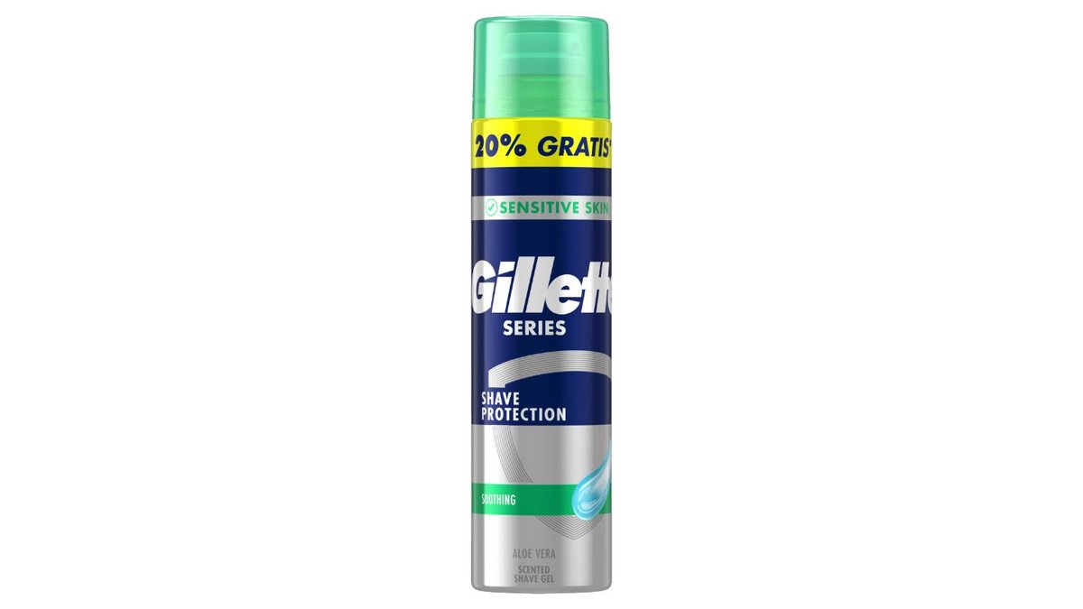 Gillette Series Zklidňující Gel Na Holení S Aloe Vera, 240ml