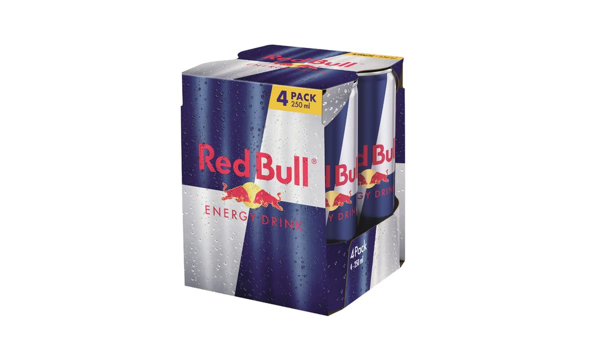 Red Bull ენერგეტიკული სასმელი, შეკვრა 4x250მლ