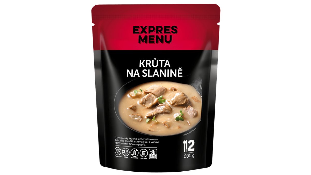 EXPRES MENU Krůta na slanině 2 porce 600 g