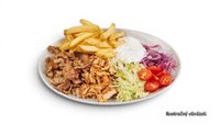 Objednať Kebab tanier s hranolkami