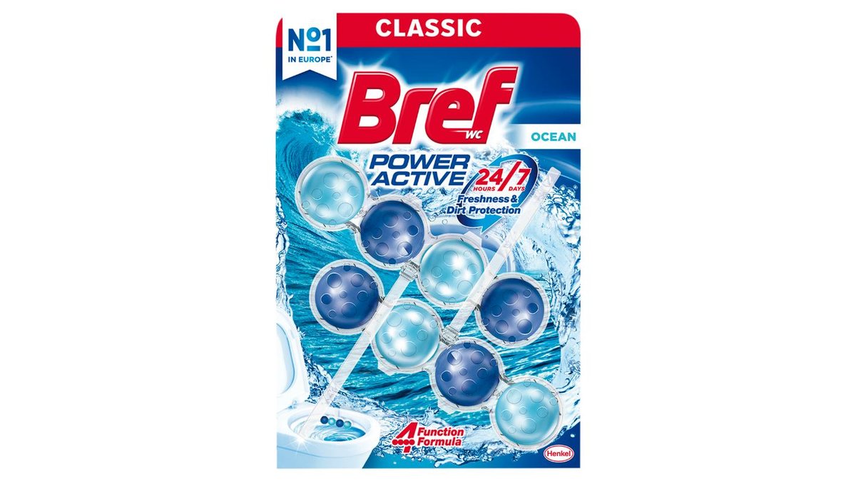 Bref Power Active Ocean tuhý WC blok 2 x 50g