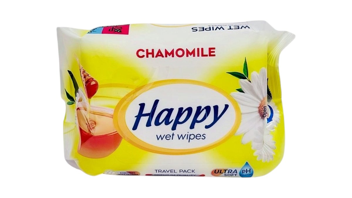 Happy Wet Wipes Chamomile 30pcs