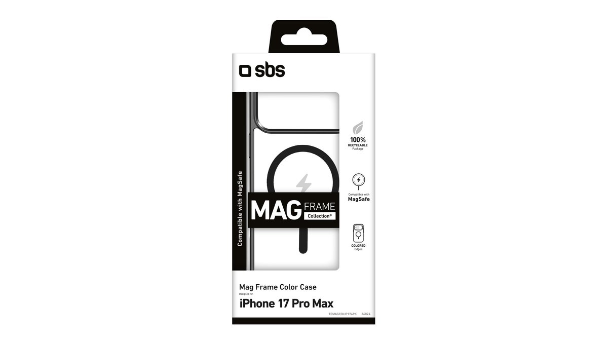 SBS MagSafe-kuori iPhone 17 Pro Max musta