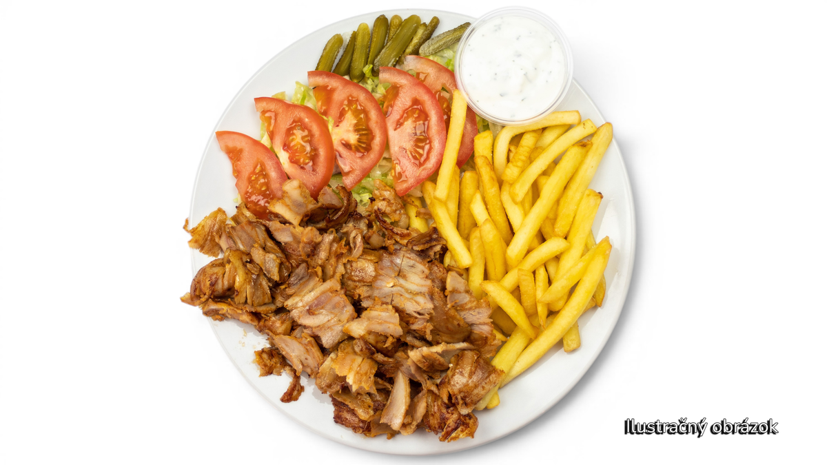 Kebab tanier s hranolkami