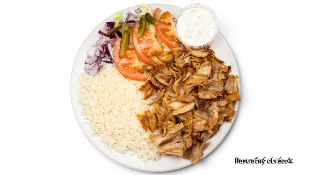 Kebab tanier s ryžou