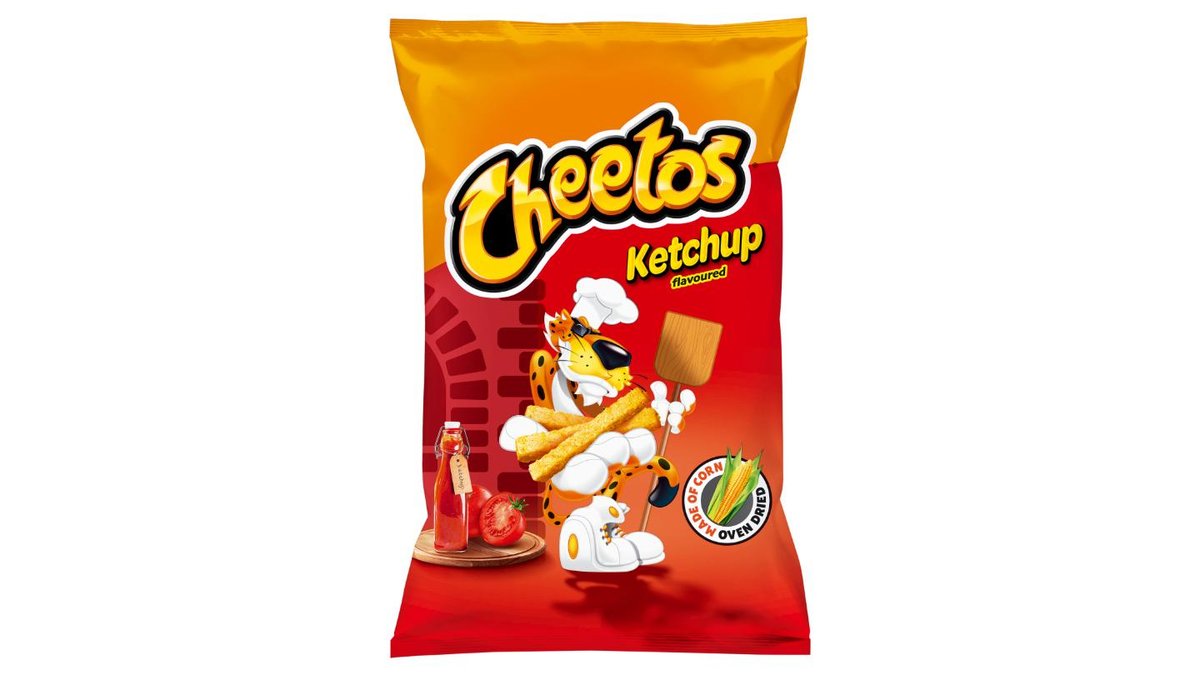Cheetos Extrudovaný kukuřičný výrobek s příchutí kečupu 85g