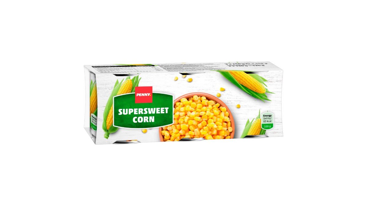 Penny Kukuřice cukrová v mírně slaném nálevu 3 x 150g (450g)