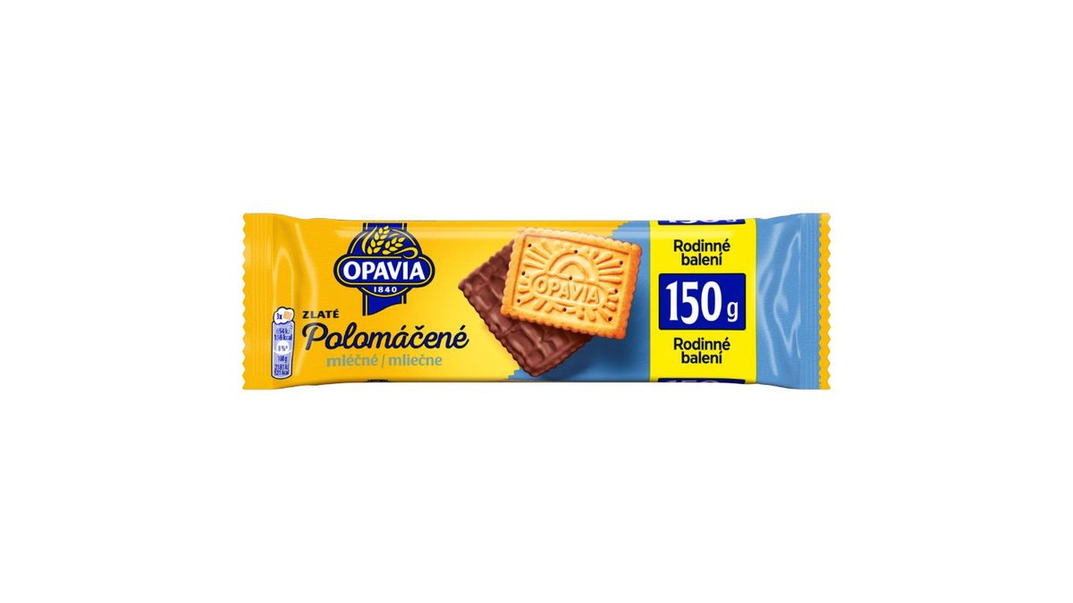 Opavia Polomáčené mléčné Sušenky Balení 150 g