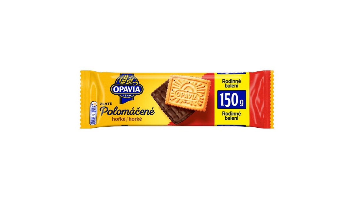 Opavia Polomáčené hořké Sušenky Balení 150 g