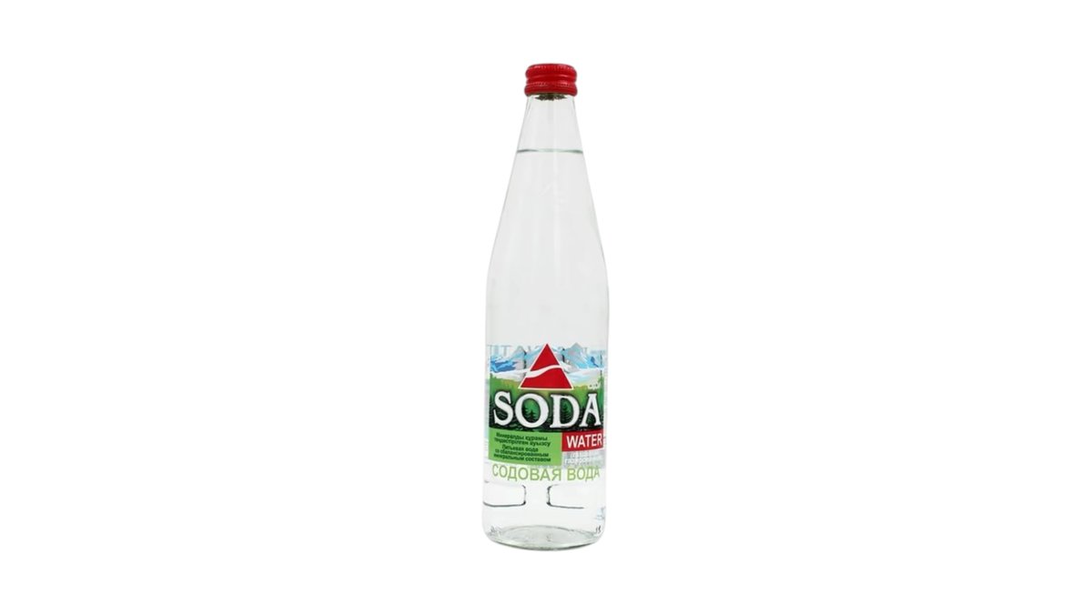 Вода минеральная Riks Soda газированная 0.5 л стекло