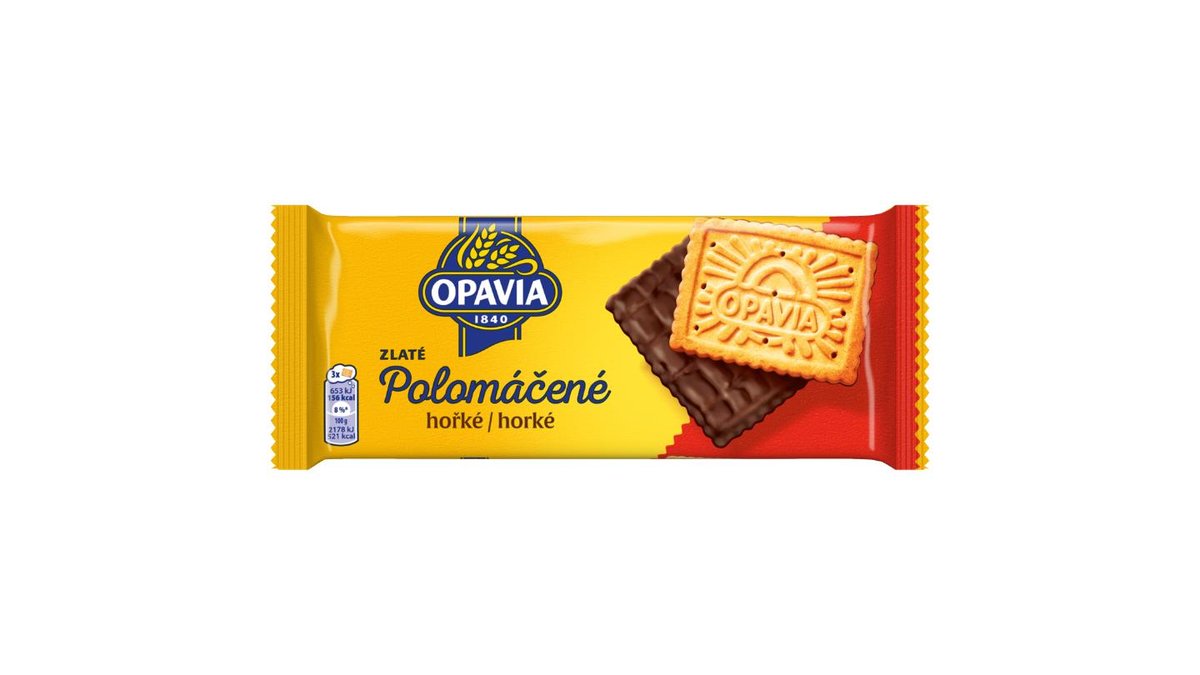 Opavia Sušenky Zlaté Polomáčené Hořké 100g