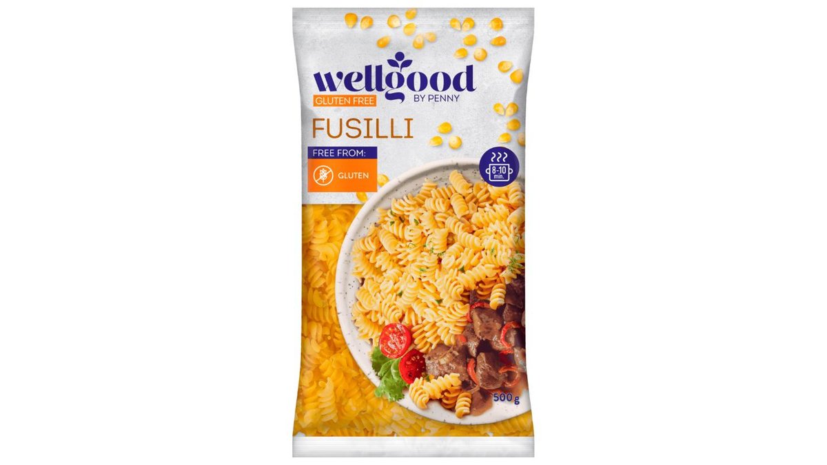Wellgood Fusilli kukuřičné těstoviny bezvaječné sušené 500g