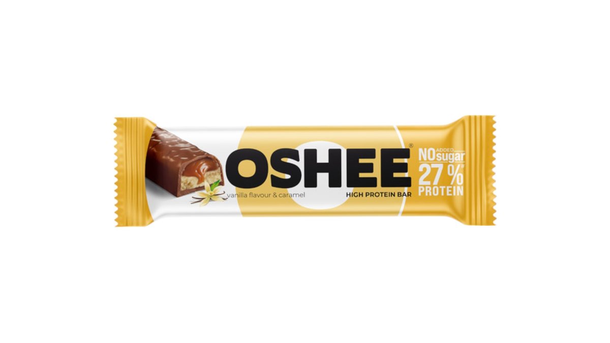 Oshee 27%Proteín. tyčinka Vanilka & Karamel 49g