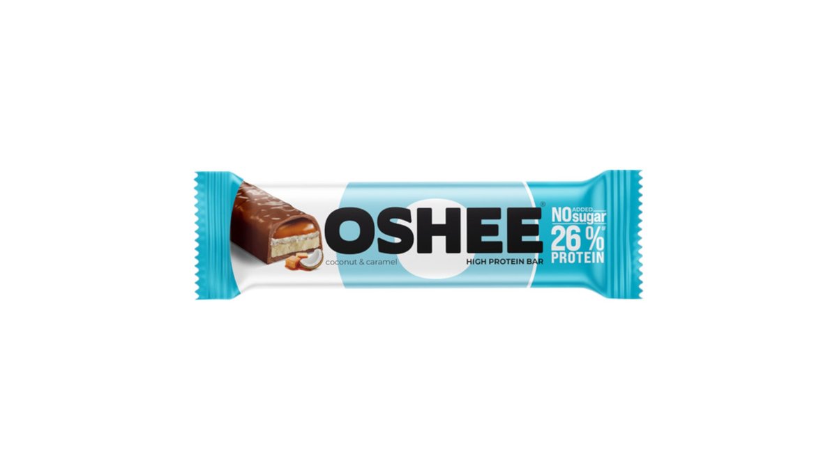 Oshee 27% Proteín. tyčinka Kokos & Karamel 48g