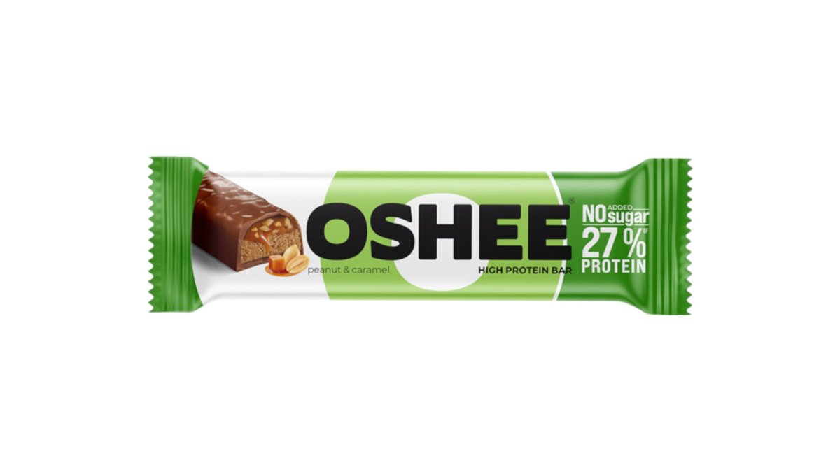 Oshee 27% Proteín. tyčinka Oriešok & Karamel 49g