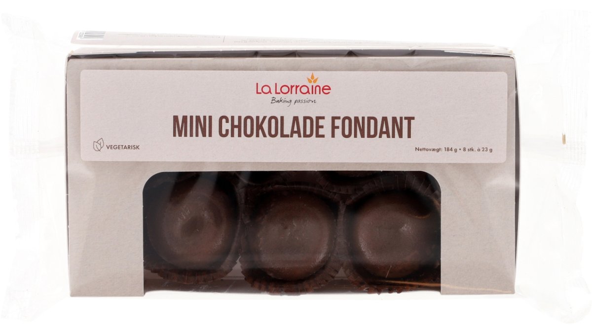 Mini chokolade fondant 8 stk 200 g