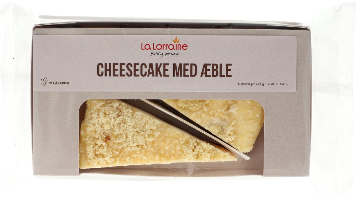 Cheesecake med æble 2 stk 264 g