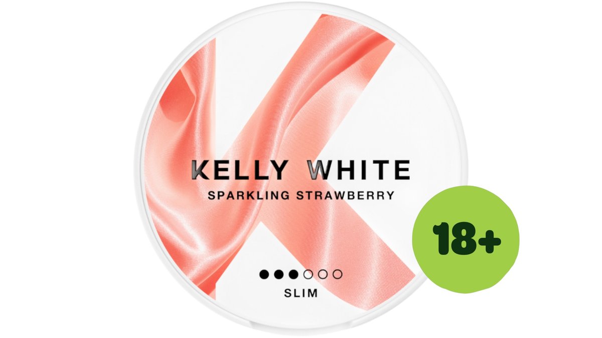 Kelly White Snus Sparkling Strawberry 3/6