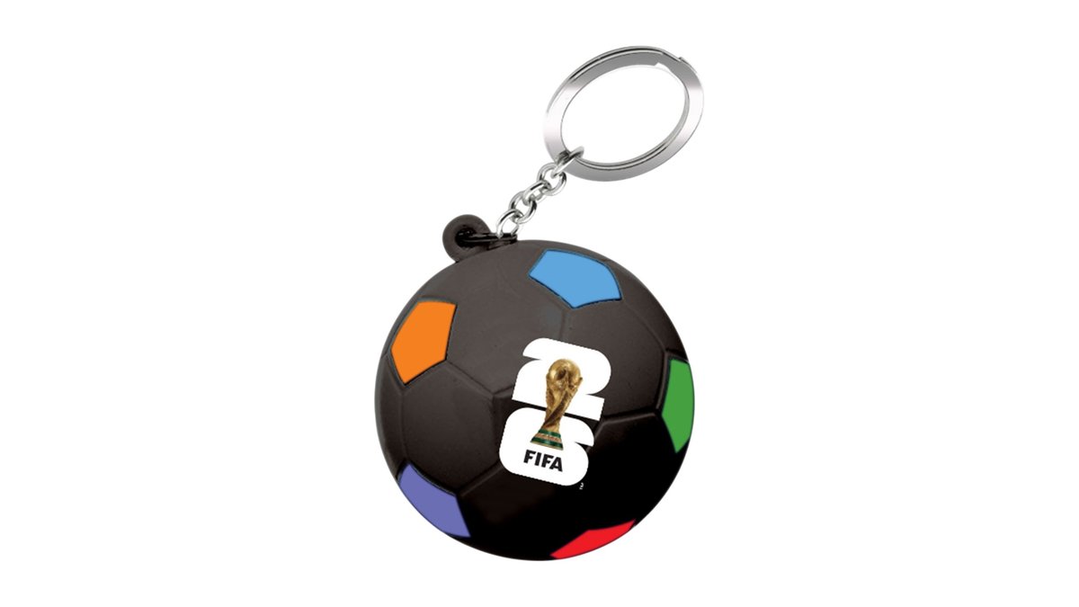 FIFA World Cup Nøglering Stressbold sort