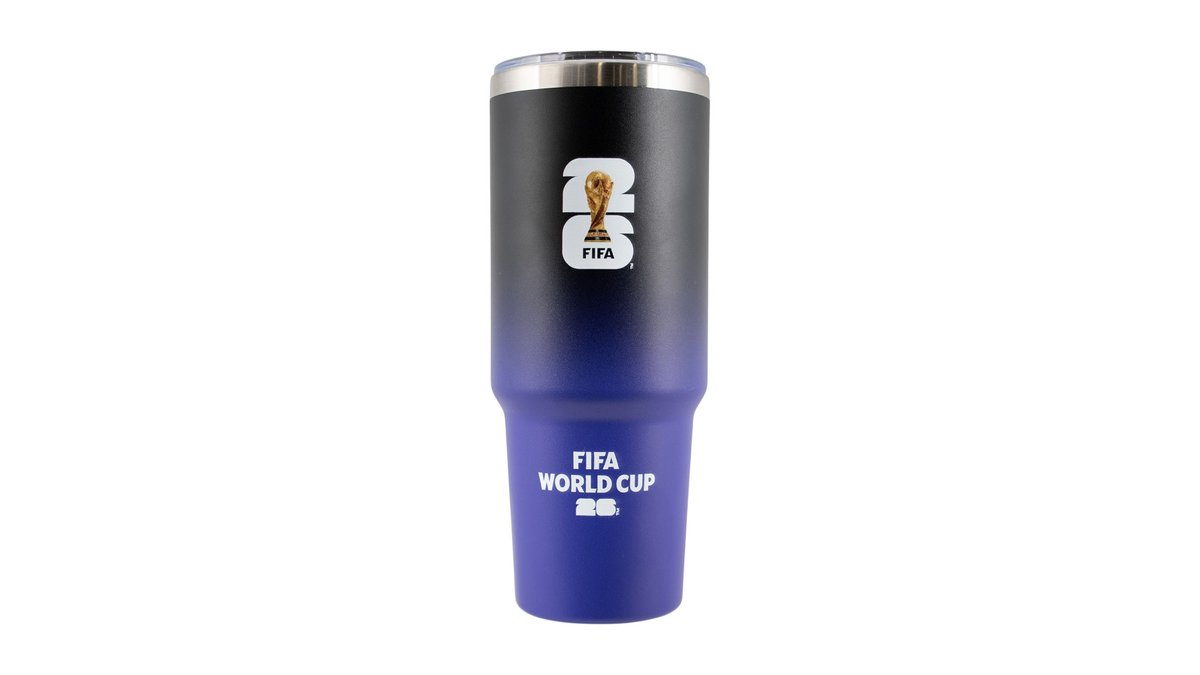 Termokop World Cup 850ml i sort-lilla, FIFA