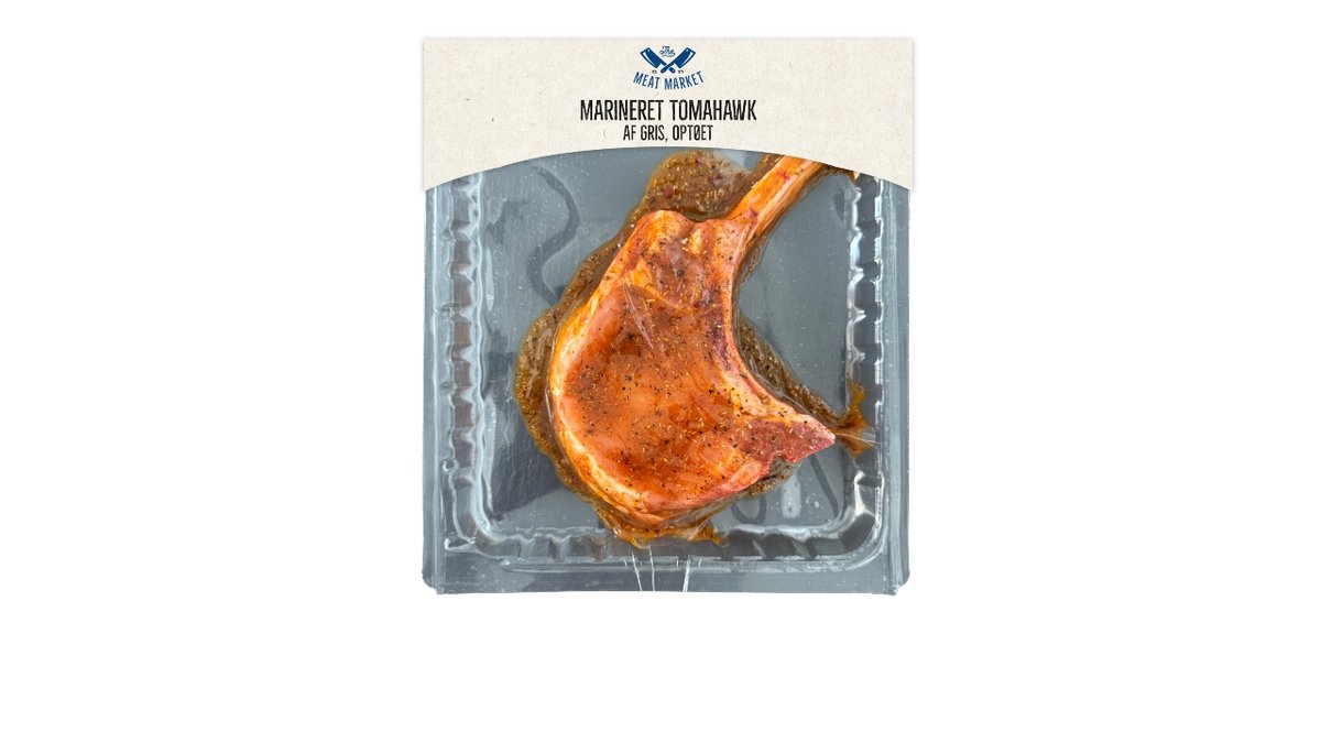 Tomahawk gris marineret 400 g
