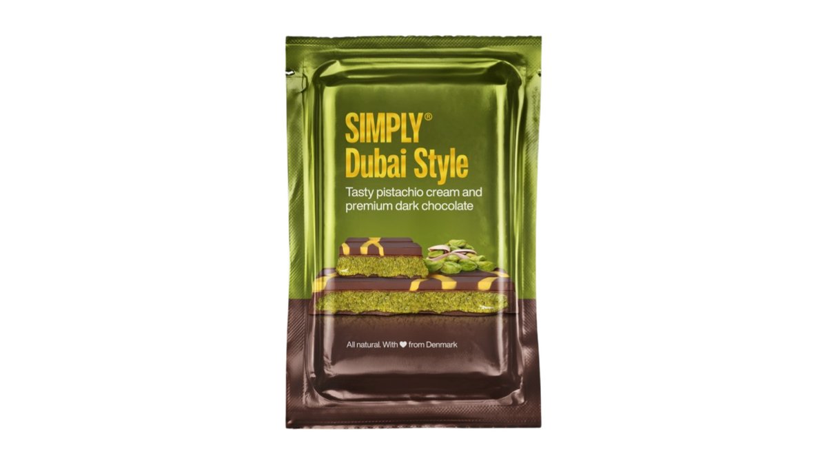 Mørk chokoladeplade Dubai Style, Simply Chocolate
