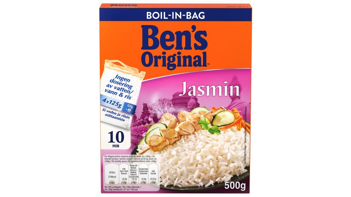 Ben's Original Jasminris Boil-in-bag, 500 g