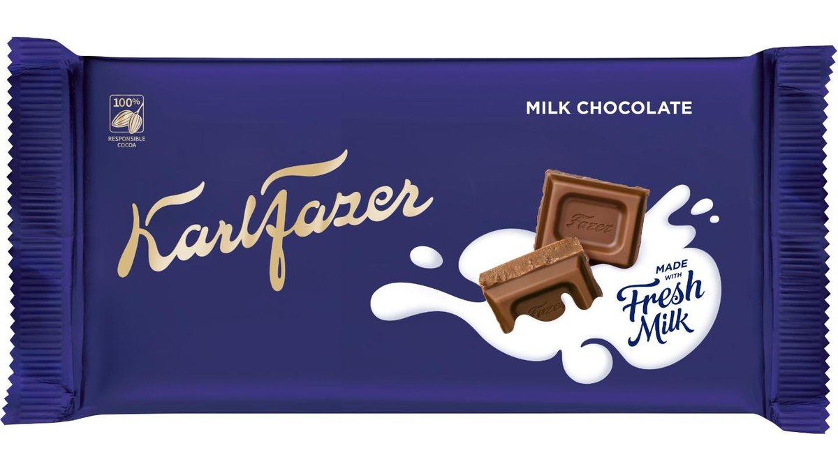 Fazer Chokladkaka Mjölkchoklad, 145 g
