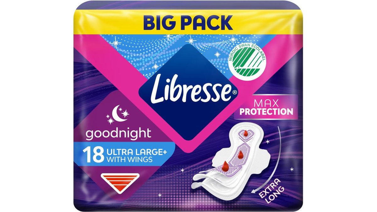 Libresse Bindor Ultra Large, 18 st
