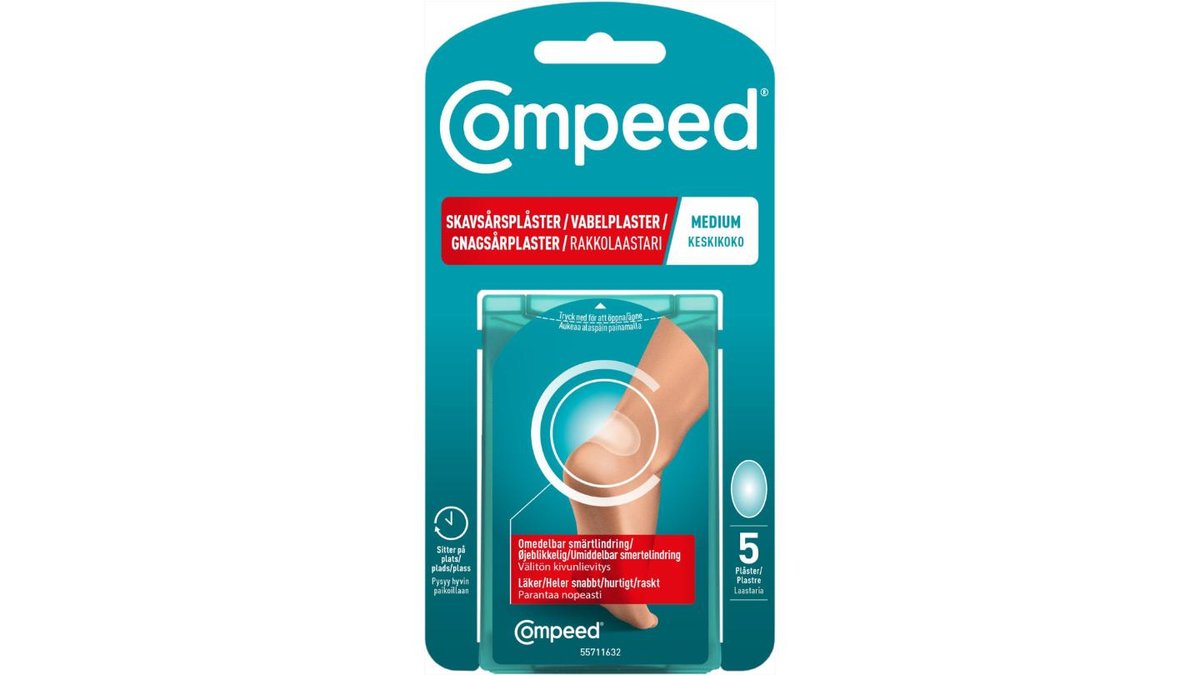Compeed Skavsårsplåster Medium, 5-pack