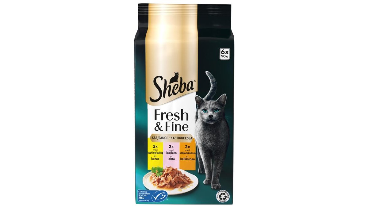 Sheba Kattmat Multibox, 6x50 g