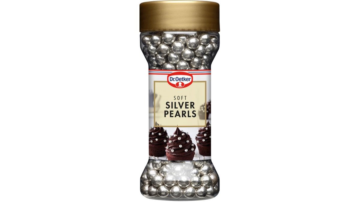 Dr. Oetker Silverpärlor Dekoration, 45 g