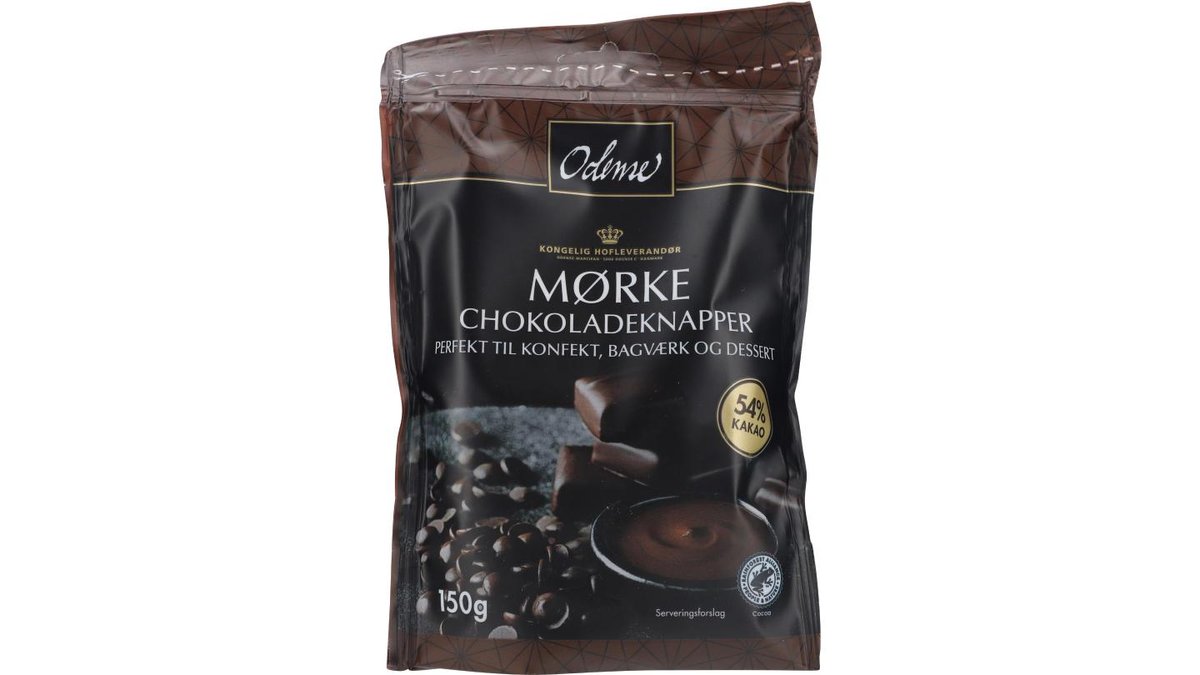 Odense Chokladknappar Mörk, 150 g
