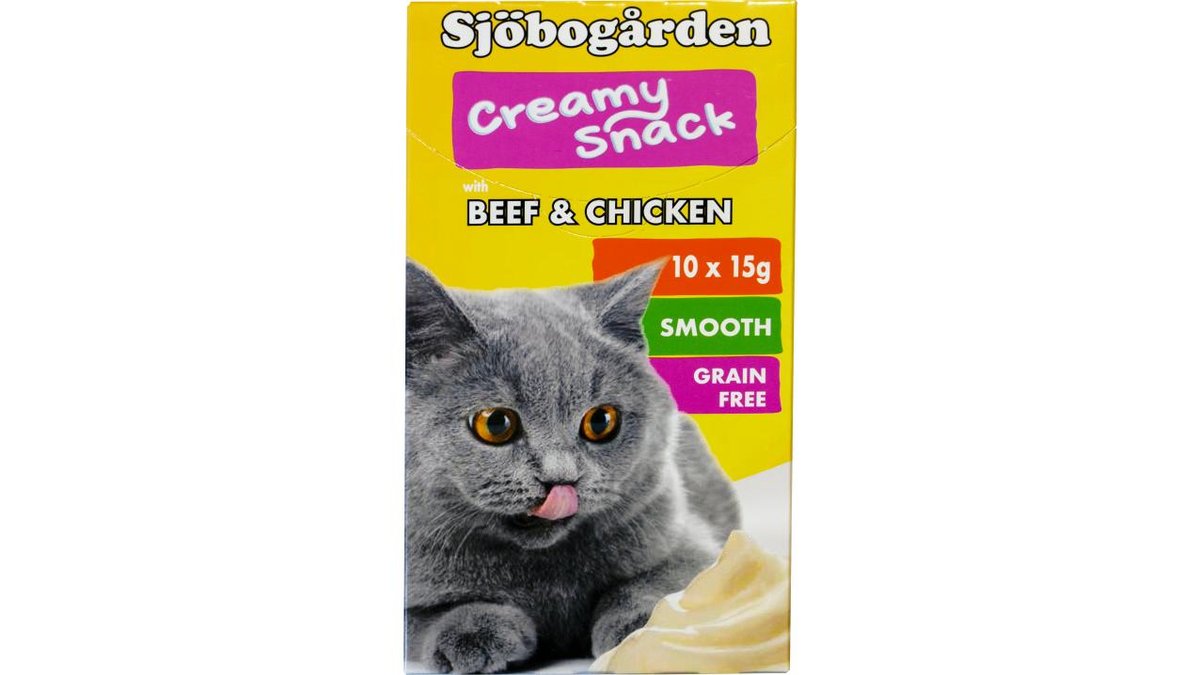 Sjöbogårdens Kattgodis Beef & Chicken 10 st, 150 g