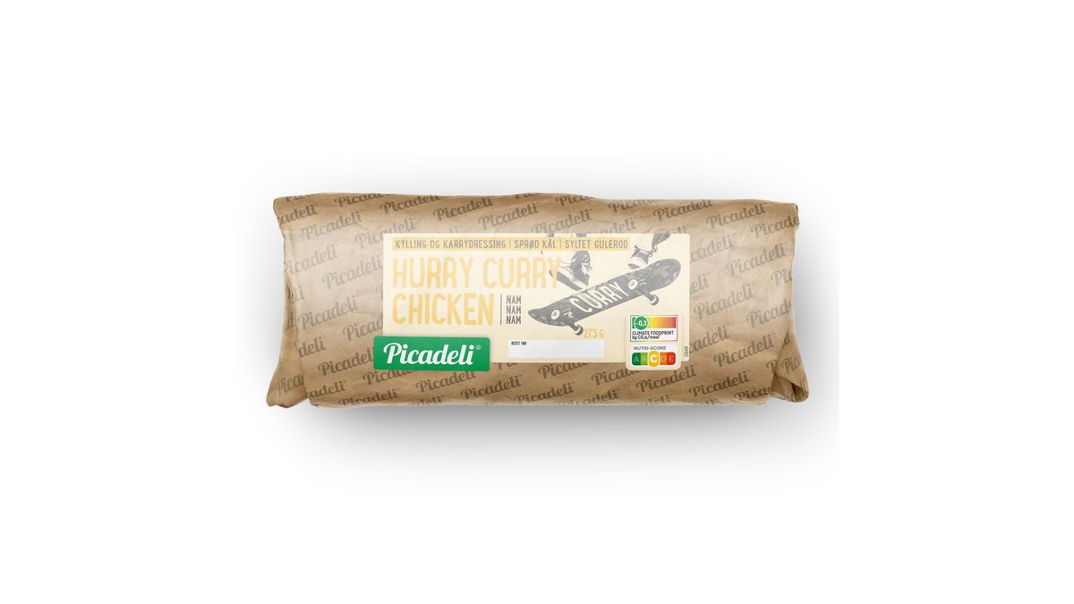 Wrap m. kylling & karrydressing, Picadeli