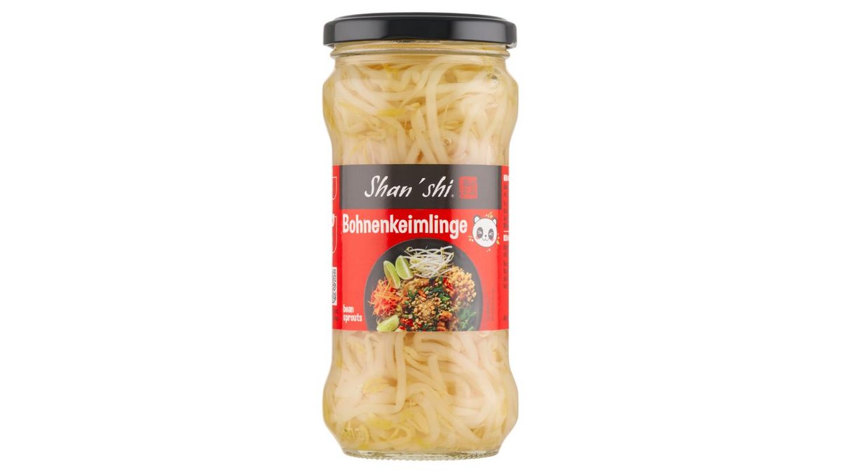 Shan'shi Klíčky fazolí mungo ve sladkoslaném nálevu 330g