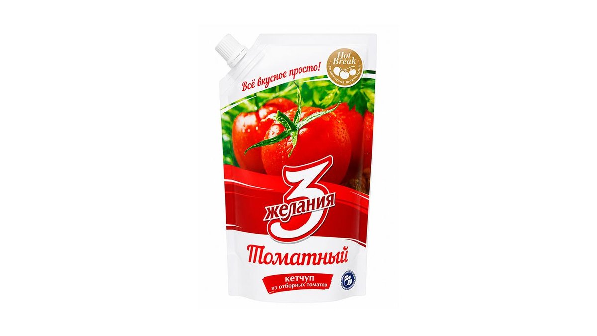 Кетчуп 3 Желания Томатный 450 г