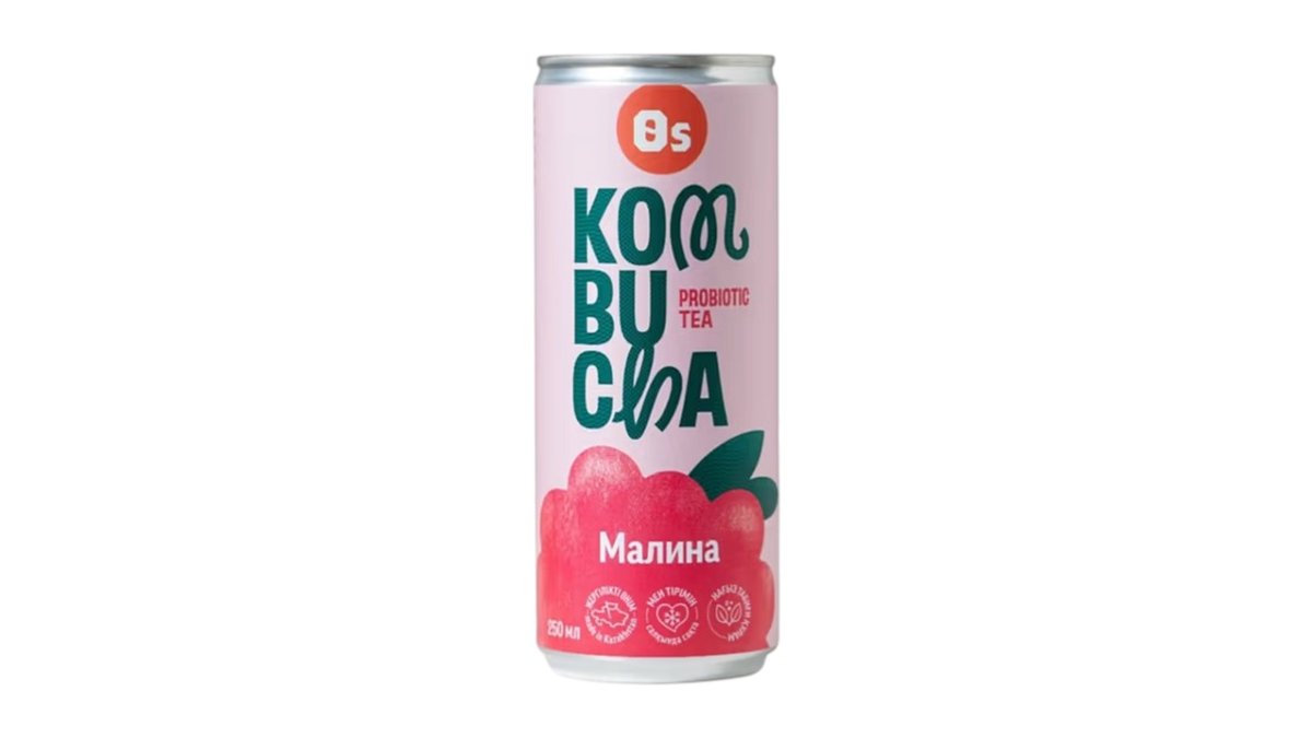 Напиток OS KOMBUCHA Малина 250мл ж/б