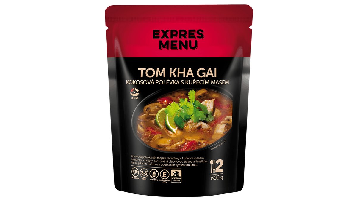 EXPRES MENU Thom Kha Gai - thajská kokosová polévka s kuřecím masem 600 g
