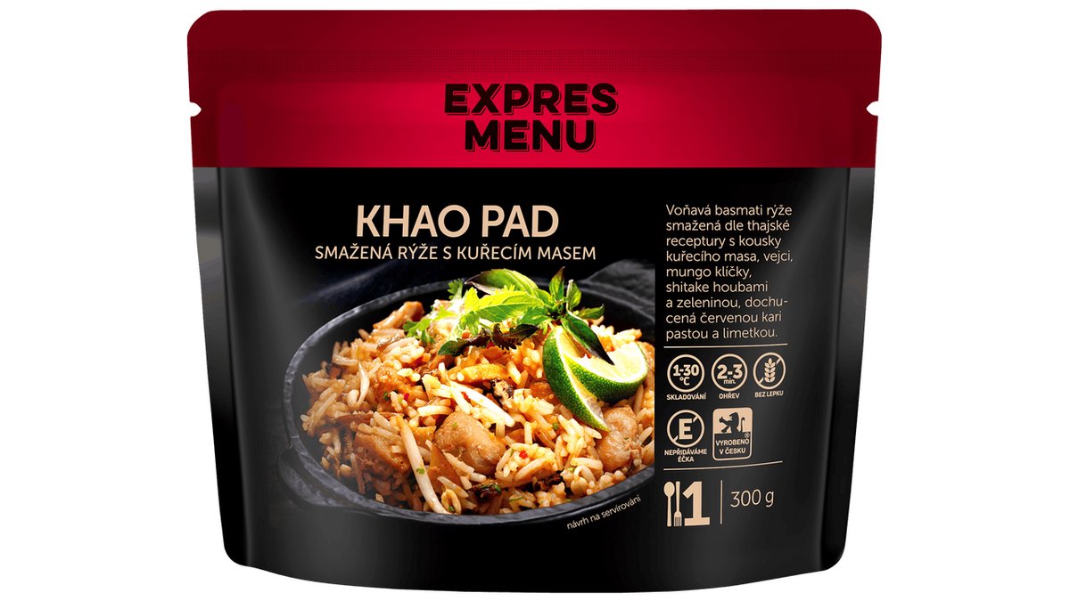 EXPRES MENU Khao Pad - smažená rýže s kuřecím masem 300 g